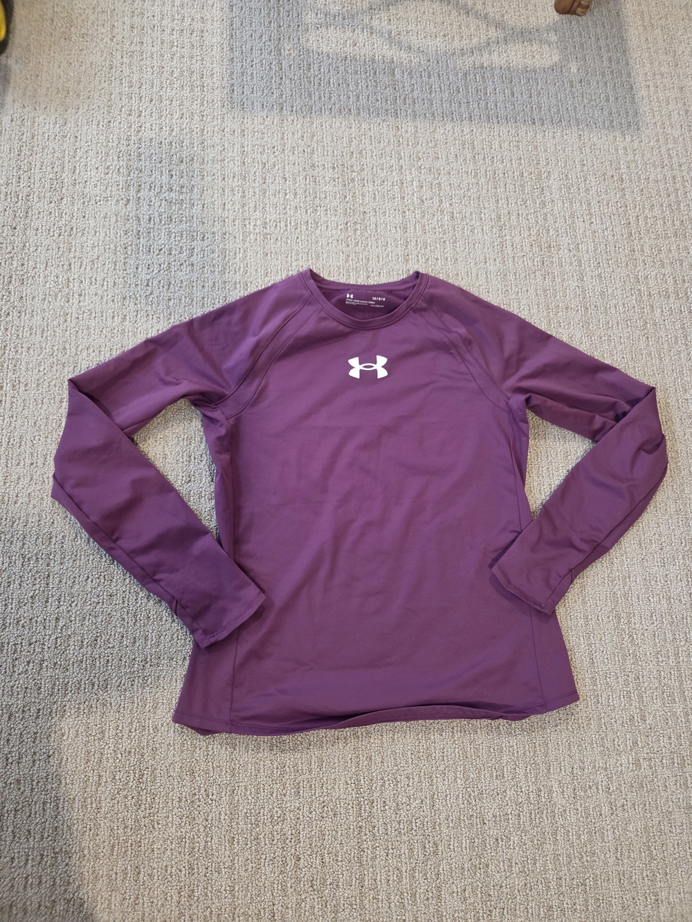 Under Armour ColdGear Fitted Long Sleeve Shirt - Purple Size Large